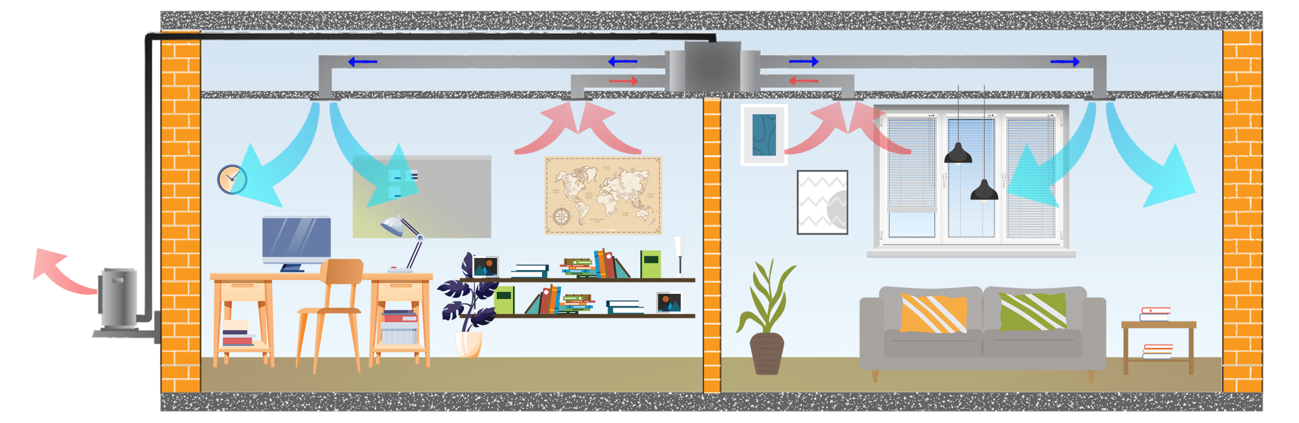 home office ducted multi cold