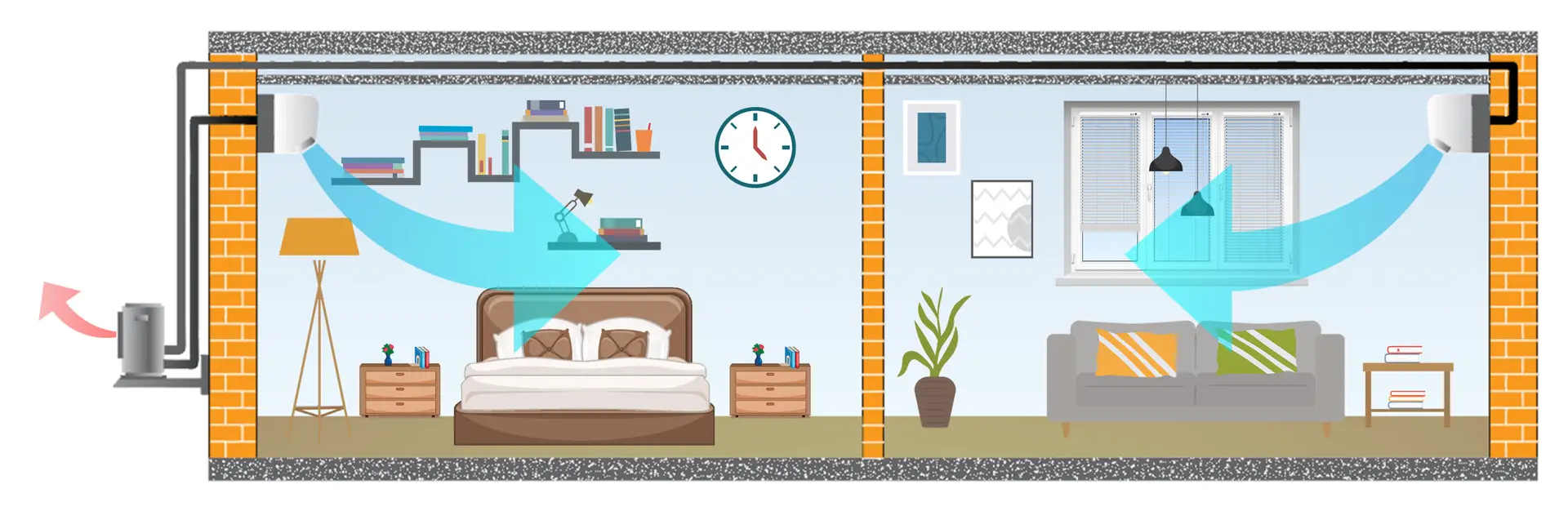 lounge wall mounted multi split Cold